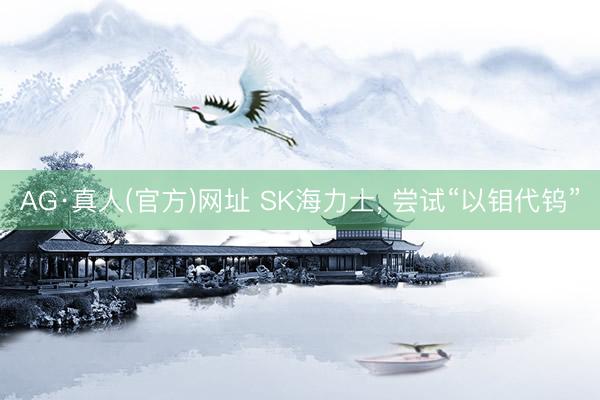AG·真人(官方)网址 SK海力士， 尝试“以钼代钨”